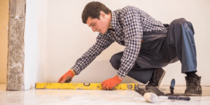 Quality tile installation by Skyview Floorings